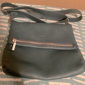 Hammitt VIP Leather Fold-Over Zip Flap Medium Crossbody Bag